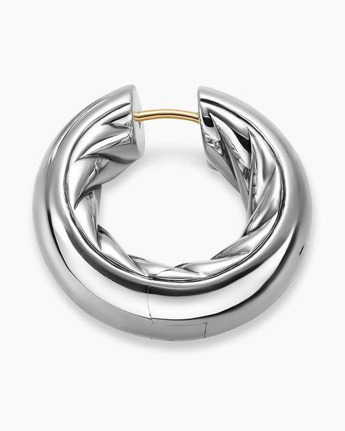 Womens DY Mercer® Hoop Earrings in Sterling Silver, 24.7mm